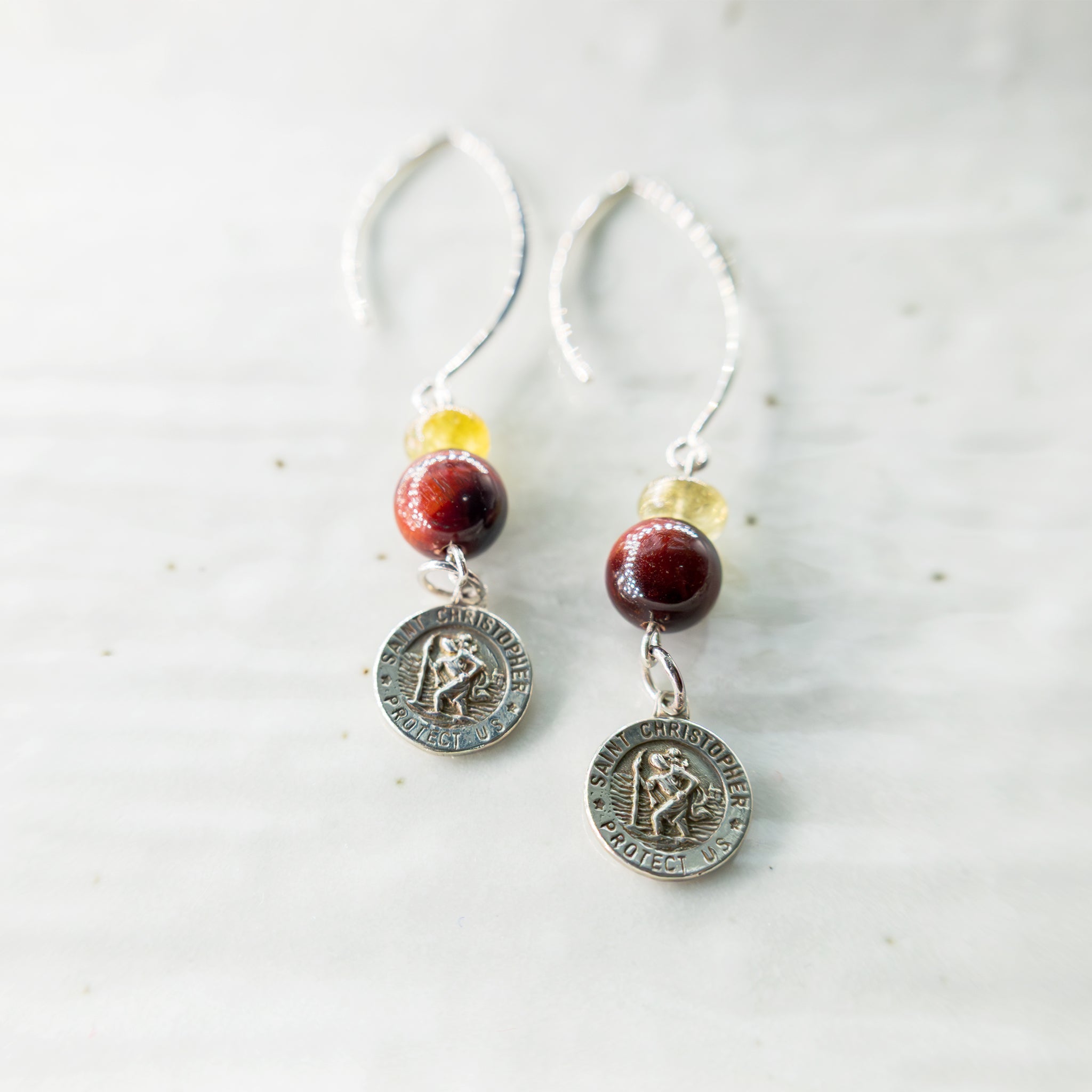 Sacred Strength Drop Earrings