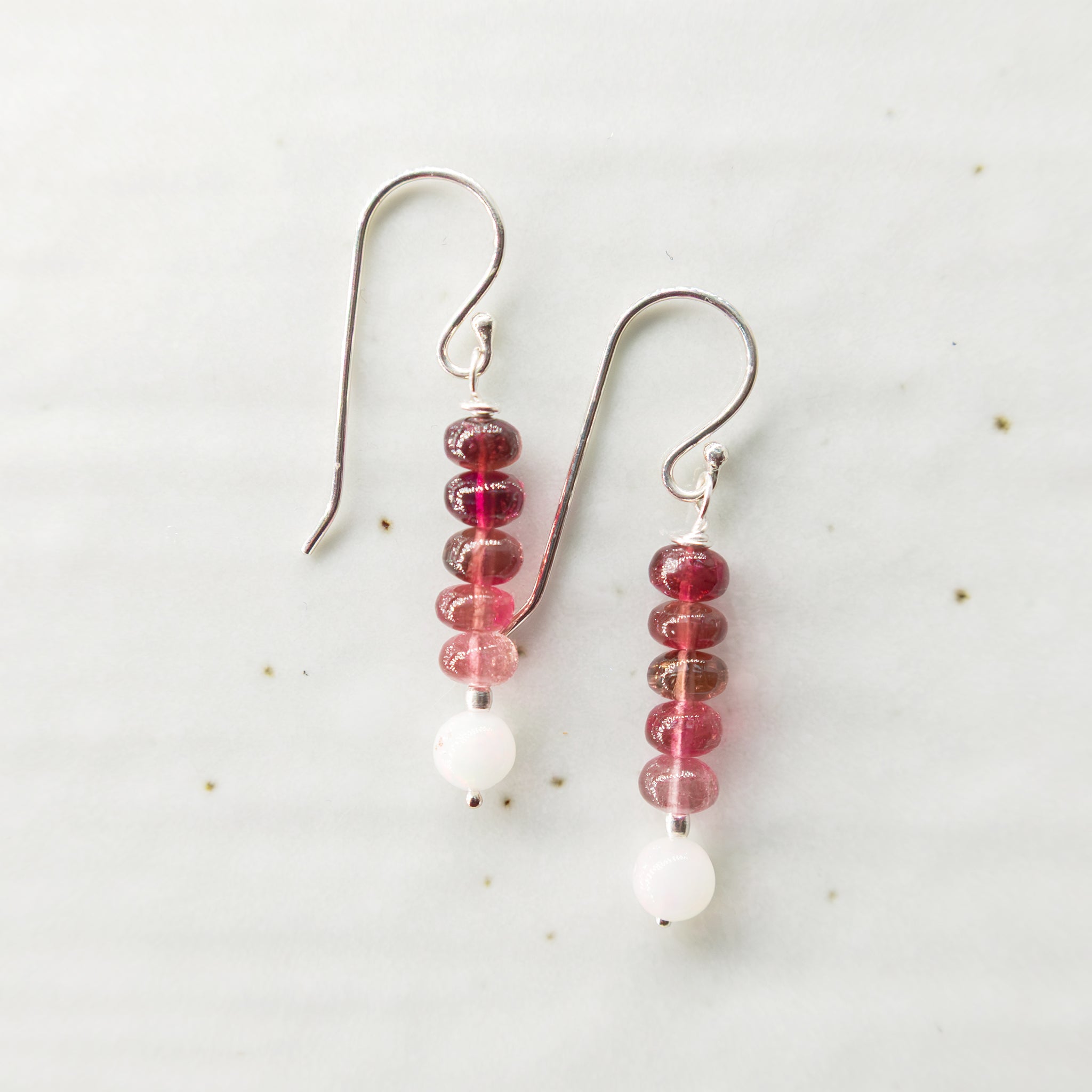 Rosé Opaline Drop Earrings